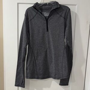 Gray Quarter-Zip Pullover